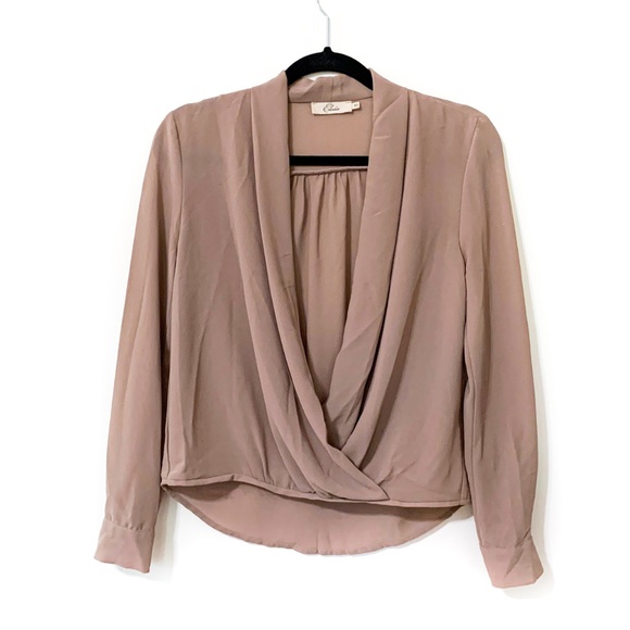 Elodie Tops - Elodie Surplice Blouse Size XS